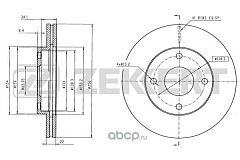 Диск тормозной для Chery Bonus/перед/BS6308/ZEKKERT