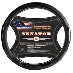 Оплетка на руль SENATOR Oregon 37-39см бордовый