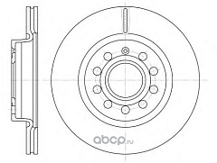 Диск тормозной для Audi A3/передний/664710/REMSA