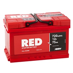 АКБ RED 75А/ч прямая полярность